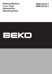 Beko WMD 26145 T Mode D'emploi