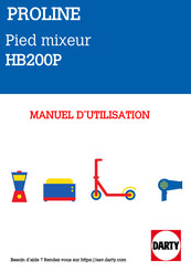 Proline HB200P Manuel D'utilisation