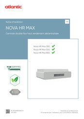 Atlantic Nova HR Max 800 Notice D'installation