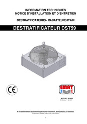 EMAT DST 359T Notice D'installation Et D'entretien