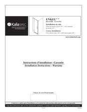 Kalia SPEC ENKEL Instructions D'installation