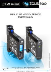 JM Concept EOLIS 6000 Manuel De Mise En Service