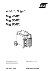 ESAB Mig 6502c Manuel D'instructions