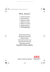 AEG Electrolux KM 8 Assistent Serie Mode D'emploi