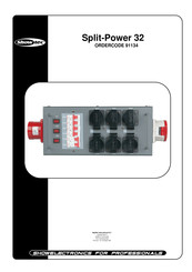 SHOWTEC Split-Power 32 Manuel De L'utilisateur