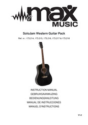 Max Music SoloJam Western Guitar Pack Manuel D'instructions