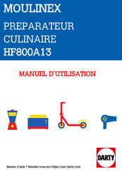 Moulinex cuisine companion HF800A13 Manuel D'utilisation