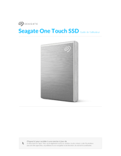 Seagate One Touch SSD Guide De L'utilisateur