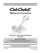 Cub Cadet 21A-70M8710 Manuel De L'utilisateur