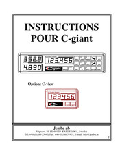 Jemba Coralba C-giant Instructions