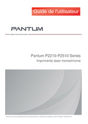 Pantum P2510 Serie Guide De L'utilisateur