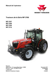 MASSEY FERGUSON MF 3709 Manuel De L'opérateur