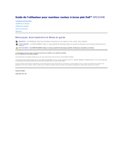 Dell SP2309WFP Guide De L'utilisateur