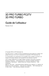 ATI Technologies 3D PRO TURBO Guide De L'utilisateur