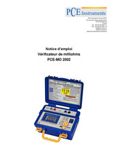 PCE Instruments PCE-MO 2002 Notice D'emploi