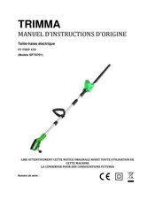 Trimma SF7A701 Manuel D'instructions D'origine