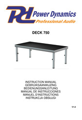 Power Dynamics DECK 750 Manuel D'instructions