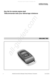 Volkswagen 000.065.760 Instructions De Montage