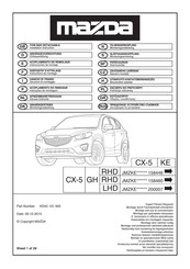 Mazda KD45-V3-920 Instructions De Montage