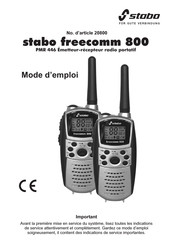 stabo freecomm 800 Mode D'emploi