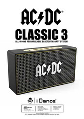 iDance ACDC Classic 3 Mode D'emploi