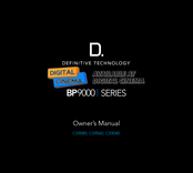 Definitive Technology BP9000 Série Mode D'emploi