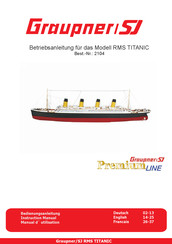 GRAUPNER SJ Premium Line RMS Titanic 2104 Manuel D'utilisation