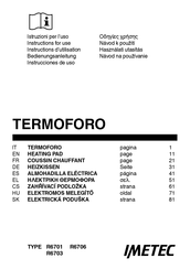Imetec TERMOFORO Instructions D'utilisation
