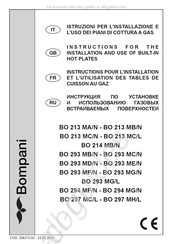 Bompani BO 293 ME/N Instructions Pour L'installation Et L'utilisation
