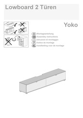 YOKO Lowboard 2 Turen Notice De Montage