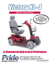 Pride Mobility Products Victory XL-4 Manuel D'instructions