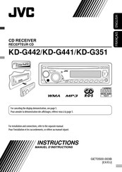 JVC KD-G351 Manuel D'instructions