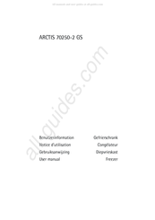 AEG ARCTIS 70250-2 GS Notice D'utilisation