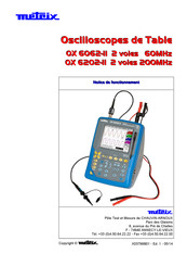 Metrix OX 6062-II Notice De Fonctionnement