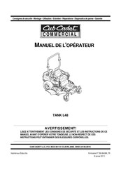 Cub Cadet Commercial 53AH8CTB050 Manuel De L'opérateur