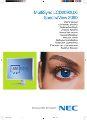 NEC SpectraView 2090 Manuel Utilisateur