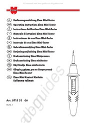 Würth Elmo Mini-Tester Instructions D'utilisation