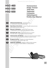 Echo HSD 460 Mode D'emploi