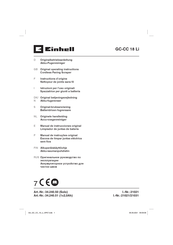 Einhell GC-CC 18 Li Instructions D'origine