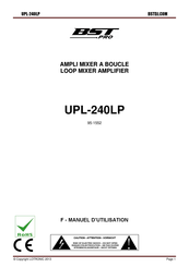 BST Pro UPL-240LP Manuel D'utilisation