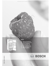 Bosch KDV Série Notice D'utilisation