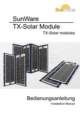 SunWare TX Serie Instructions D'installation