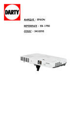 Epson EB-1770W Guide De L'utilisateur