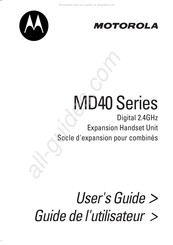 Motorola MD40 Série Guide De L'utilisateur