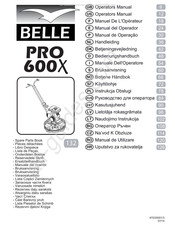 Belle PRO 600X Manuel De L'opérateur