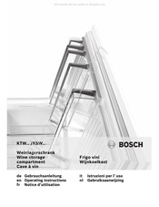 Bosch KTW Série Notice D'utilisation