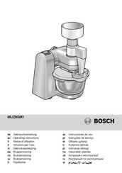 Bosch MUZ8GM1 Notice D'utilisation
