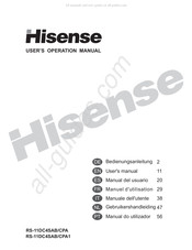 Hisense RS-11DC4SAB/CPA1 Manuel D'utilisation