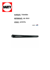 Toshiba SD-5010 Manuel D'utilisation