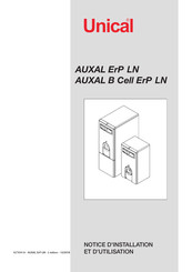 Unical AUXAL B Cell ErP LN Notice D'installation Et D'utilisation